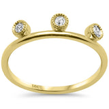 .13ct G SI 14K Yellow Gold Diamond Band Ring Size 6.5