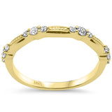 .28ct G SI 14K Yellow Gold Diamond Band Ring Size 6.5