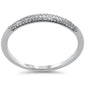 .10ct G SI 14K White Gold Diamond Petite Anniversary Wedding Band Ring Size 6.5