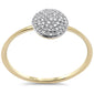 .12ct G SI 14K Yellow Gold Diamond Round Shape Engagement Ring Size 6.5
