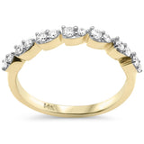 <span style="color:purple">SPECIAL!</span> .33ct G SI 14K Yellow Gold Diamond Band Ring Size 6.5