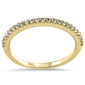 .16ct G SI 14K Yellow Gold Aquamarine Gemstone Band Ring Size 6.5