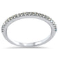.16ct G SI 14K White Gold Aquamarine Gemstone Band Ring Size 6.5