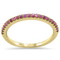 .23ct G SI 14K Yellow Gold Ruby Gemstone Band Ring Size 6.5