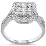 <span>DIAMOND CLOSEOUT! </span> .85ct G SI 14K White Gold Diamond Band Ring Size 6.5