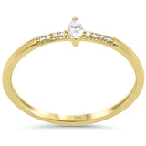 .10ct G SI 14K Yellow Gold Diamond Band Ring Size 6.5