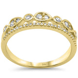 <span style="color:purple">SPECIAL!</span> .32ct G SI 14K Yellow Gold Diamond Band Ring Size 6.5
