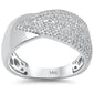 <span style="color:purple">SPECIAL!</span> .50ct G SI 14K White Gold Diamond Band Ring Size 6.5