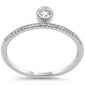 .17ct G SI 14K White Gold Diamond Petite Solitaire Ring Size 6.5