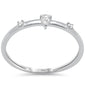 .10ct G SI 14K White Gold Diamond Petite Solitaire Ring Size 6.5