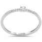 .08ct G SI 14K White Gold Diamond Petite Band Ring Size 6.5