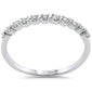 .17ct G SI 14K White Gold Diamond Petite Band Ring Size 6.5