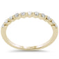 .23ct G SI 14K Yellow Gold Diamond Petite Band Ring Size 6.5