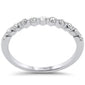 .23ct G SI 14K White Gold Diamond Petite Band Ring Size 6.5