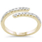 <span style="color:purple">SPECIAL!</span> .32ct G SI 14K Yellow Gold Diamond Wrap Arround Band Ring Size 6.5