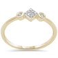 .10ct G SI 14K Yellow Gold Diamond Petite Band Ring Size 6.5