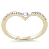 .14ct G SI 14K Yellow Gold Diamond Petite Band Ring Size 6.5