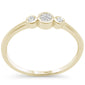 .08ct G SI 14K Yellow Gold Diamond Petite Band Ring Size 6.5