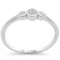 .08ct G SI 14K White Gold Diamond Petite Band Ring Size 6.5
