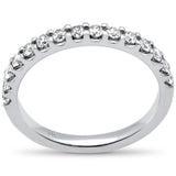 <span style="color:purple">SPECIAL!</span> .50ct G SI 14K White Gold Diamond Wedding Band Ring  Size 6.5