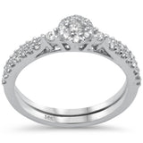 .46ct G SI 14K White Gold Round Shape Diamond Engagement Ring Size 6.5