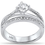 .79ct G SI 14K White Gold Diamond Round Shape Center Stone Engagement Ring Size 6.5