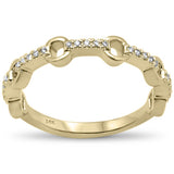 .10ct G SI 14K Yellow Gold Diamond Band Ring Size 6.5