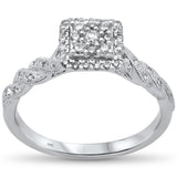 <span style="color:purple">SPECIAL!</span>.27ct G SI 14K White Gold Diamond Engagement Ring Size 6.5