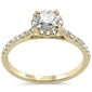 <span style="color:purple">SPECIAL!</span>.75ct G SI 14K White Gold Diamond Halo Solitaire Engagement Ring Size 6.5