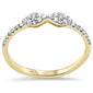 .16ct G SI 14K Yellow Gold Diamond Ring Band Size 6.5