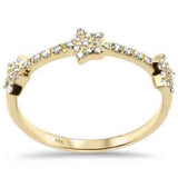 .17ct G SI 14K Yellow Gold Diamond Ring Band Size 6.5