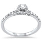 <span style="color:purple">SPECIAL!</span>.42ct G SI 14K White Gold Diamond Round Halo Engagement Ring Size 6.5