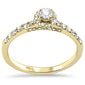 <span style="color:purple">SPECIAL!</span>.41ct G SI 14K Yellow Gold Diamond Round Halo Engagement Ring Size 6.5