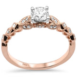 .62ct G SI 14K Rose Gold Diamond Engagement Ring  Size 6.5