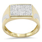 <span style="color:purple">SPECIAL!</span> .26ct G SI 14K Yellow Gold Diamond Men's Band Ring Size 10