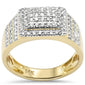 <span style="color:purple">SPECIAL!</span> 1.11ct G SI 14K Yellow Gold Diamond Men's Band Ring Size 10