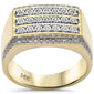 <span style="color:purple">SPECIAL!</span> .52ct G SI 14K Yellow Gold Diamond Men's Band Ring Size 10