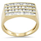 <span style="color:purple">SPECIAL!</span>1.00ct G SI 14K Yellow Gold Diamond Men's Band Ring Size 10