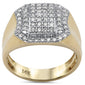 <span style="color:purple">SPECIAL!</span>.97ct G SI 14K Yellow Gold Diamond Men's Band Ring Size 10