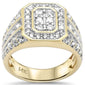 <span style="color:purple">SPECIAL!</span> 2.12ct G SI 14K Yellow Gold Diamond Mens Band Ring Size 10