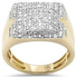 <span style="color:purple">SPECIAL!</span> 1.32ct G SI 14K Yellow Gold Diamond Mens Band Ring Size 10