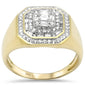 <span style="color:purple">SPECIAL!</span> .75ct G SI 14K Yellow Gold Diamond Mens Band Ring Size 10