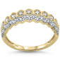<span style="color:purple">SPECIAL!</span>.49ct G SI 14K Yellow Gold Diamond Millgrain Band Ring Size 6.5