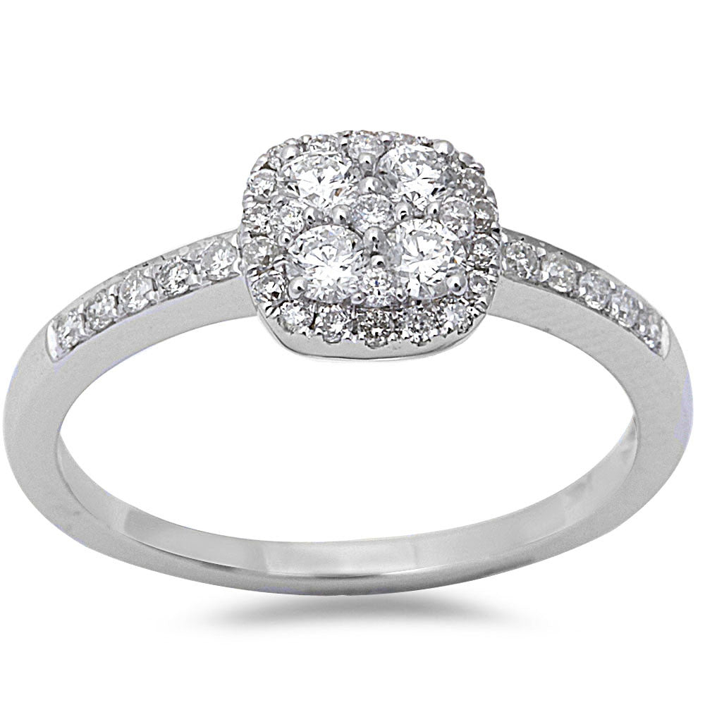 .44ct Round Diamond 14kt White Gold  Engagement Promise Ring