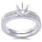 .23ct 14kt White Gold Round Diamond Prong Set Wedding Engagement Ring & Band Set