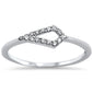 .10ct 14k White Gold Diamond Trendy Ring Size 6.5