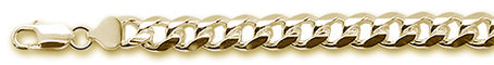 <span>CLOSEOUT 20% OFF! </span> 250-9MM Yellow Gold Plated Miami Cuban Chain .925 Solid Sterling Silver