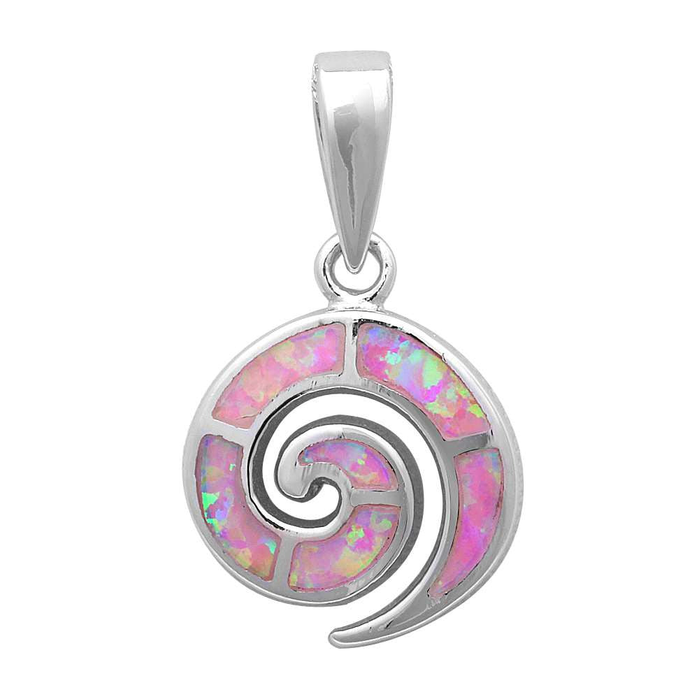 New Pink Opal .925 Sterling Silver Pendant