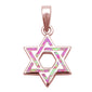Rose Gold Plated Star of David .925 Sterling Silver Pendant