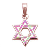 <span>¡OFERTA! </span>Colgante de Plata de Ley 925 Bañado en Oro Rosa con Estrella de David